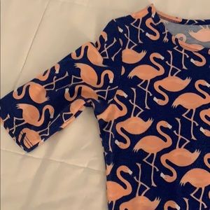 Flamingo print LuLaRoe Julia dress size small